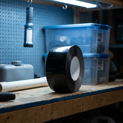 Elara Haus waterproof repair tape on a utility shelf