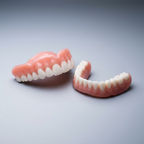 Soft silicone snap-on tooth covers, upper and lower arch
