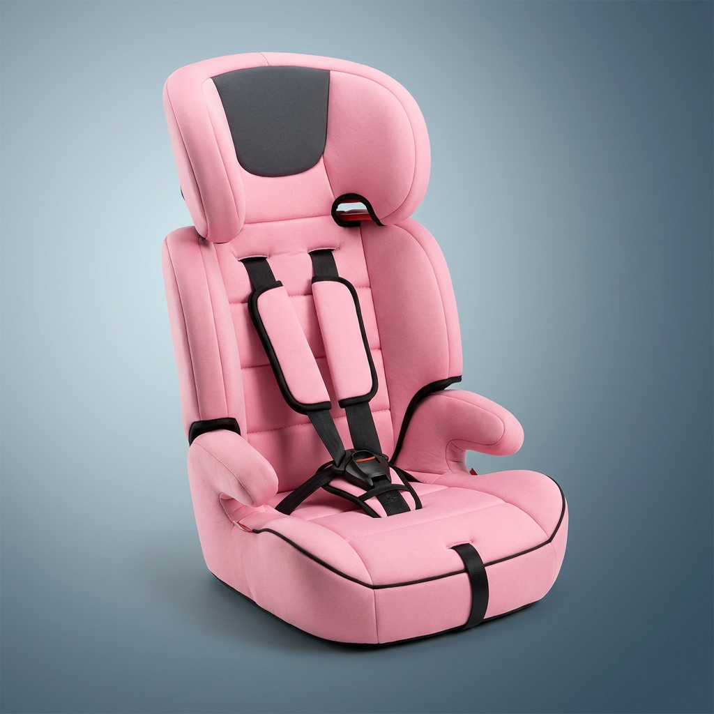 Pink child travel seat