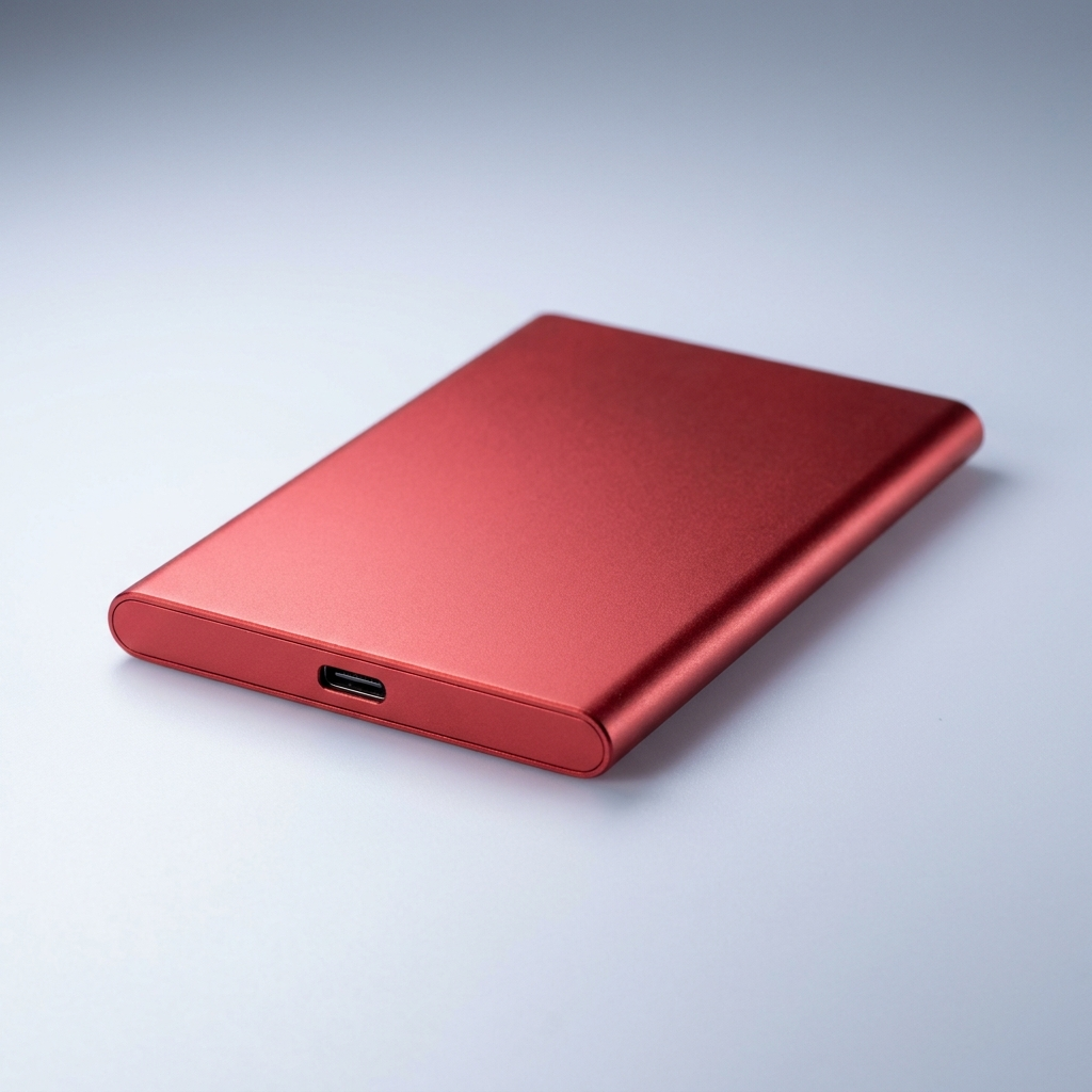 Red portable SSD