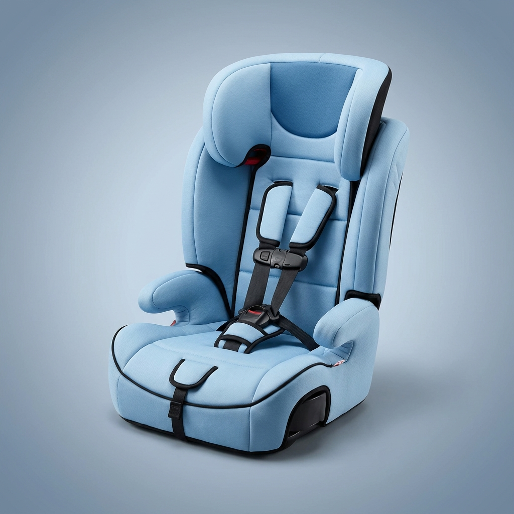 Light blue child travel seat