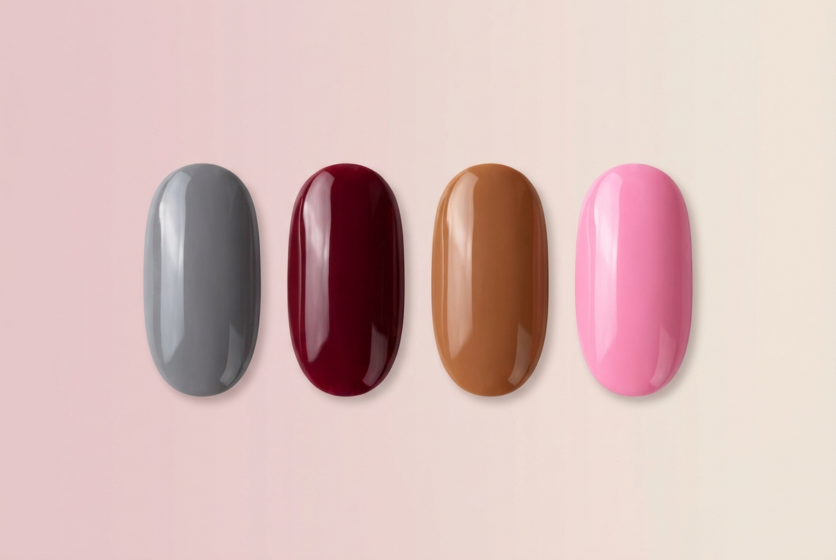 Set B swatch chart - Grey, Wine, Brown, Pink