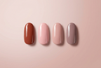 Set E swatch chart - Terracotta, Blush, Nude, Taupe