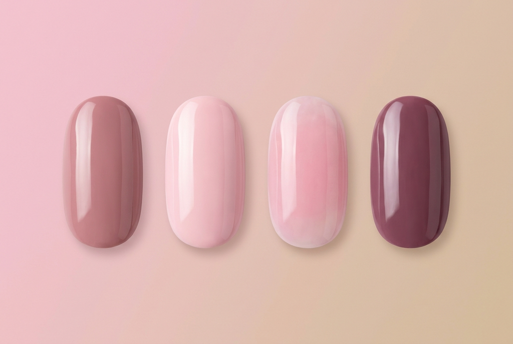 Set G swatch chart - Dusty Rose, Pale Pink, Watercolor, Wine